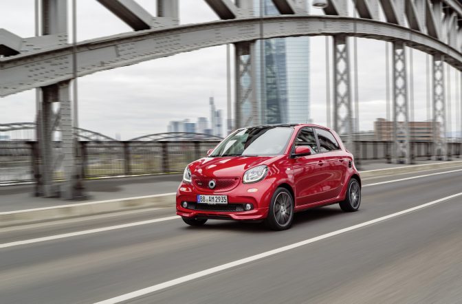 smart BRABUS forfour Xclusive, 2016, red